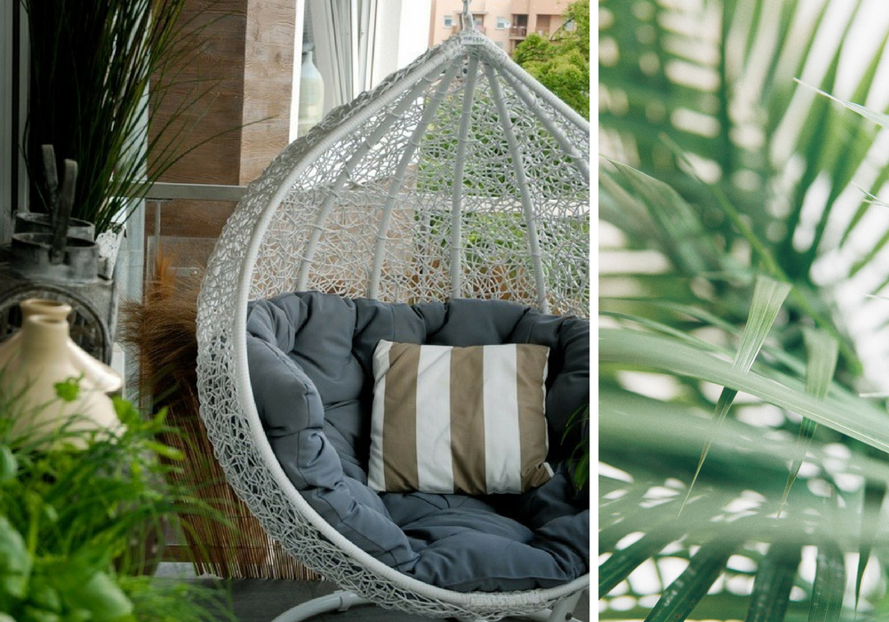 podwieszany fotel ogrodowy
